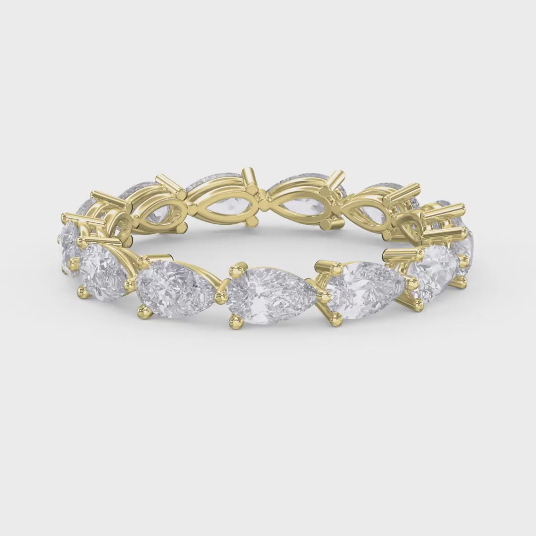 Eternal Bloom Pear Cut Diamond Ring