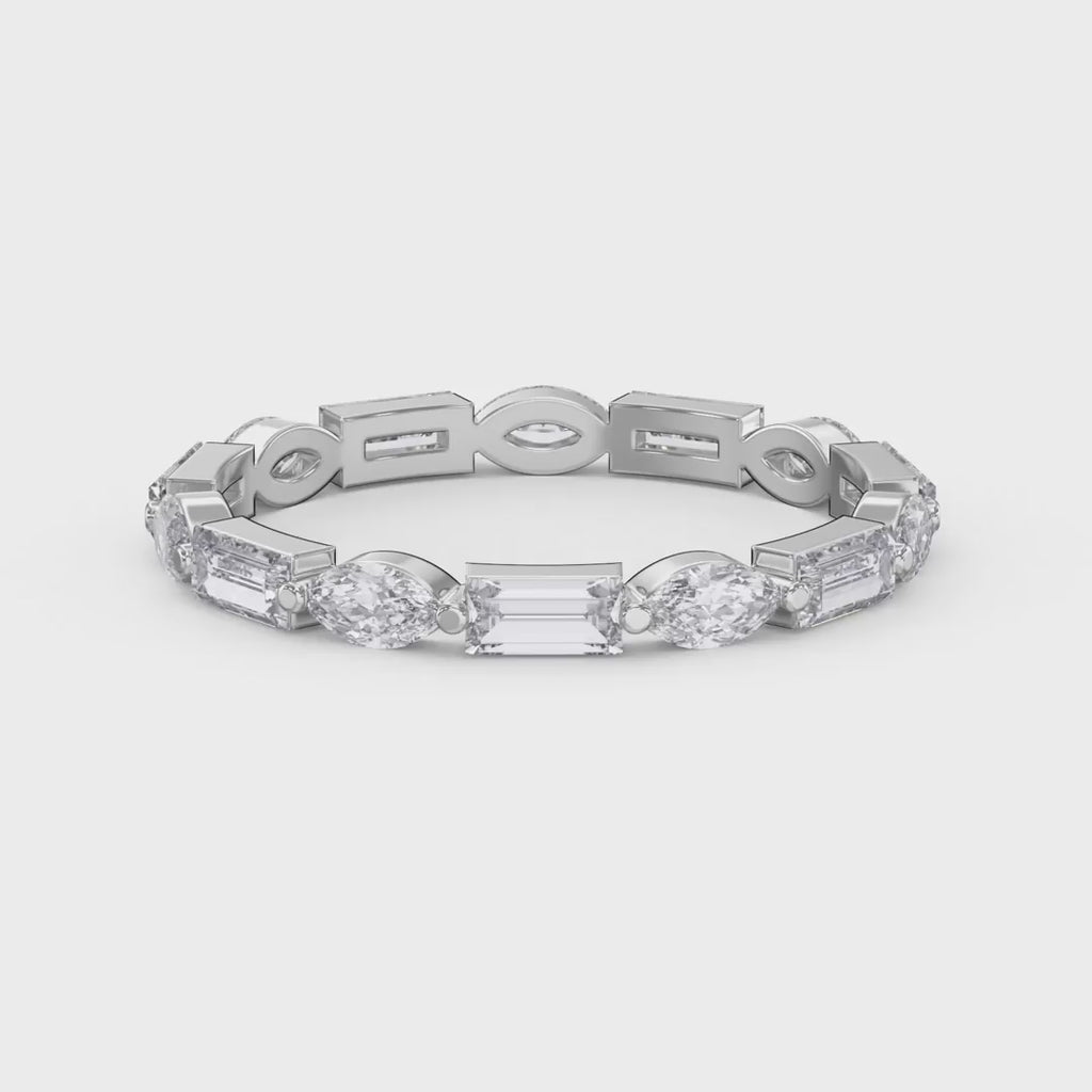 Unique Duo Diamond Anniversary Ring
