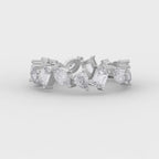 Contemporary Three Shape Diamond Ring