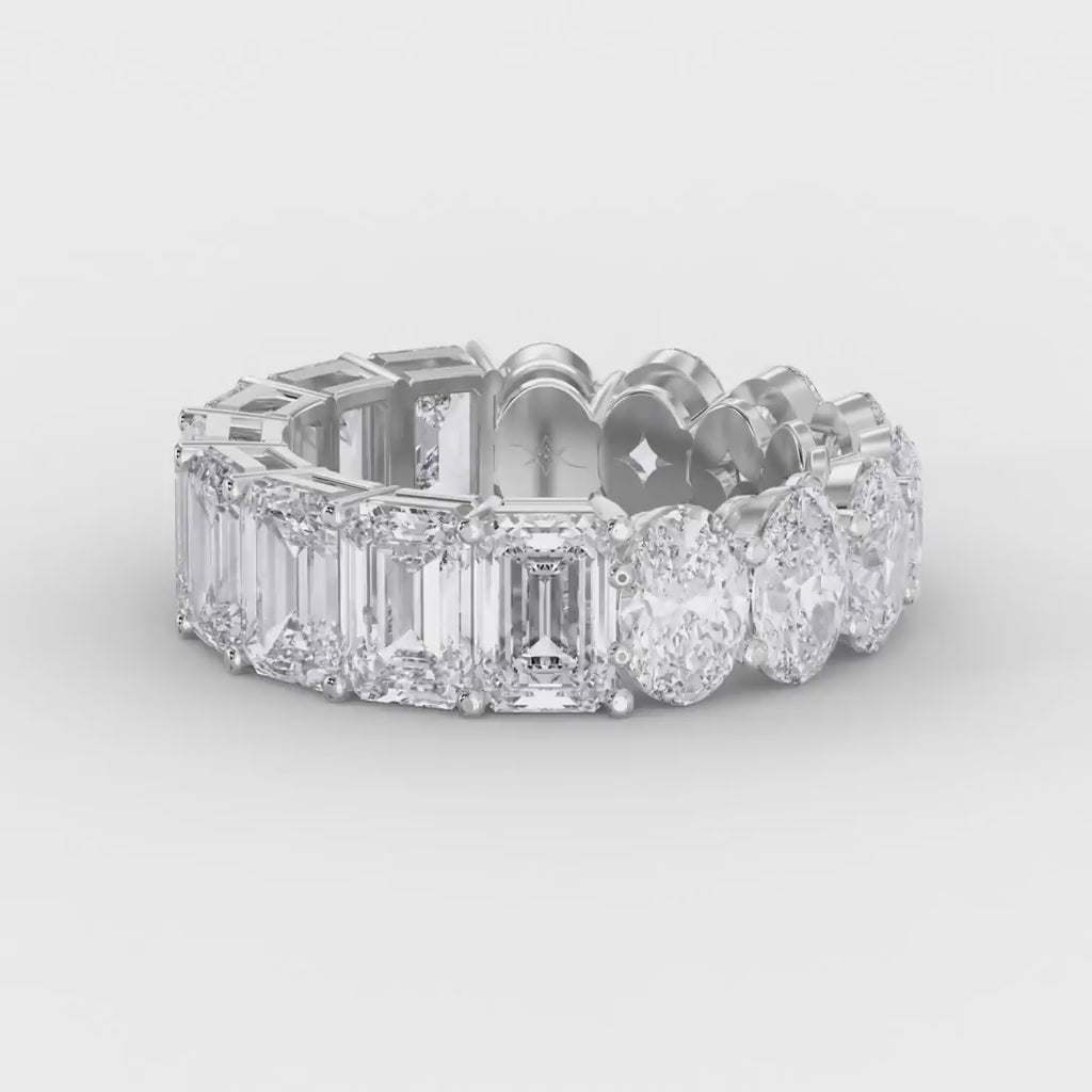 Luxury Mixed Cut Diamond Full Diamond Ring