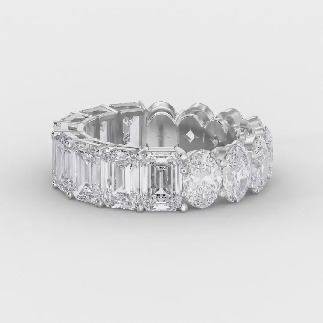 Luxury Mixed Cut Diamond Full Diamond Ring