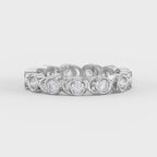 Bezel Setting Round Shape Diamond Ring