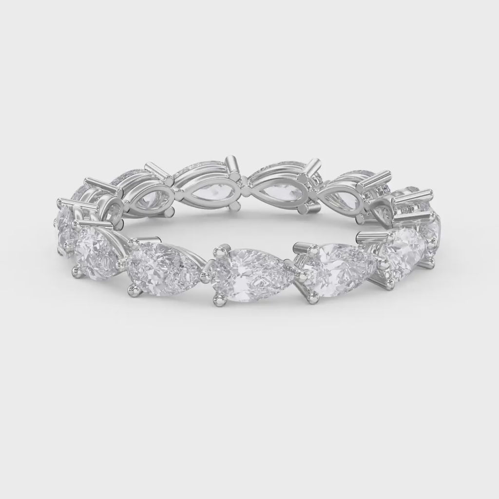 Eternal Bloom Pear Cut Diamond Ring