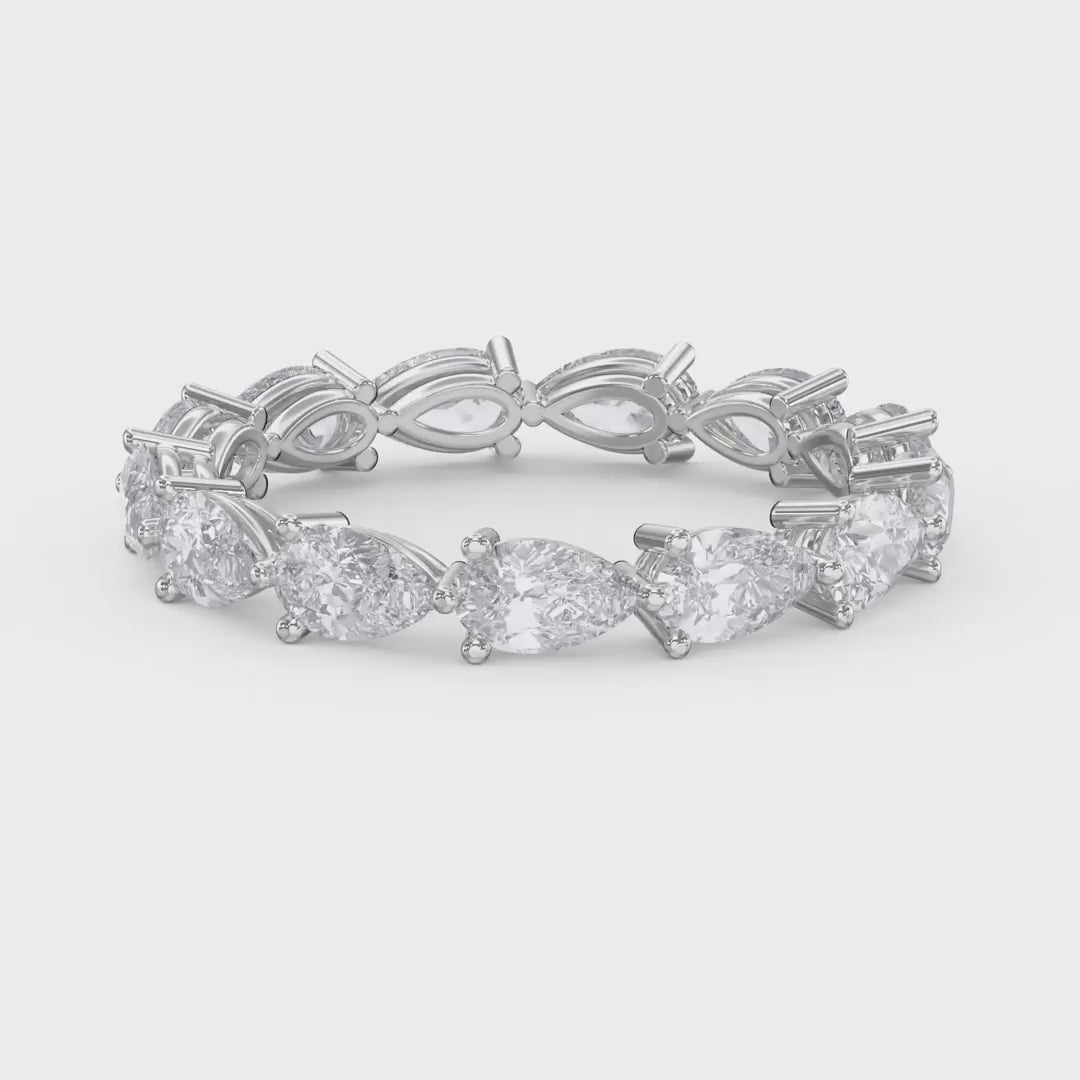 Eternal Bloom Pear Cut Diamond Ring