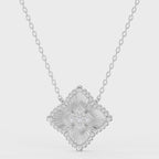 Round Diamond Celeste Floral Diamond Fashion Necklace 