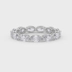 Luxury Oval Cut Diamond Eternity Band