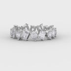 Two Shape Diamond Full Circle Ring