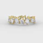 Contemporary Three Shape Diamond Ring