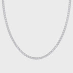 Round Brilliant Cut Diamond Tennis Necklace