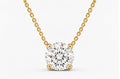 Round Diamond Solitaire Pendant Necklace