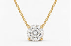 Round Diamond Solitaire Pendant Necklace