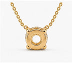 Round Diamond Solitaire Pendant Necklace